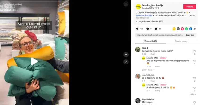 Lesnina TikTok