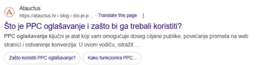 Deskriptivni metapodaci - naslov i opis PPC oglašavanje