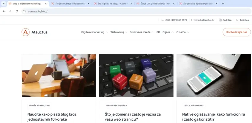 Title tag s karticama preglednika