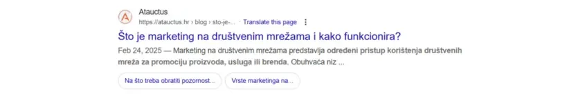 Title tag što je marketing na društvenim mrežama