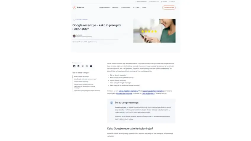 Blog Google recenzije