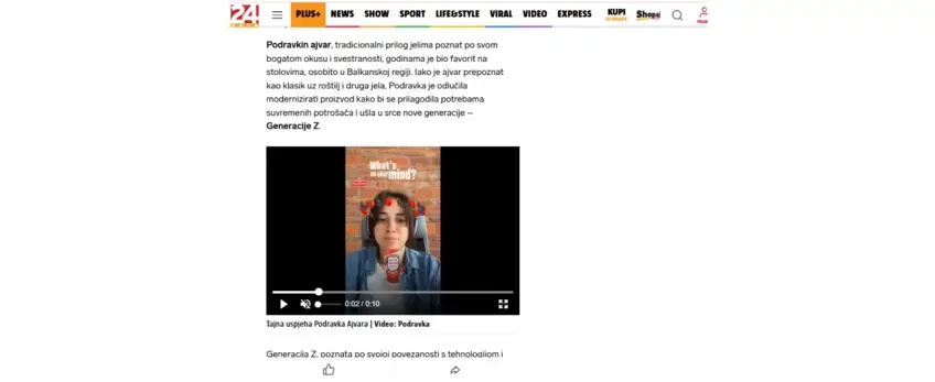 Podravkin ajvar oglas