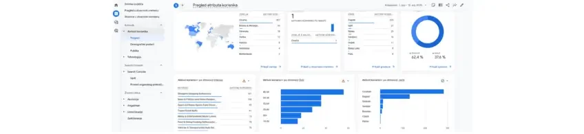 Google Analytics demografski podaci korisnika