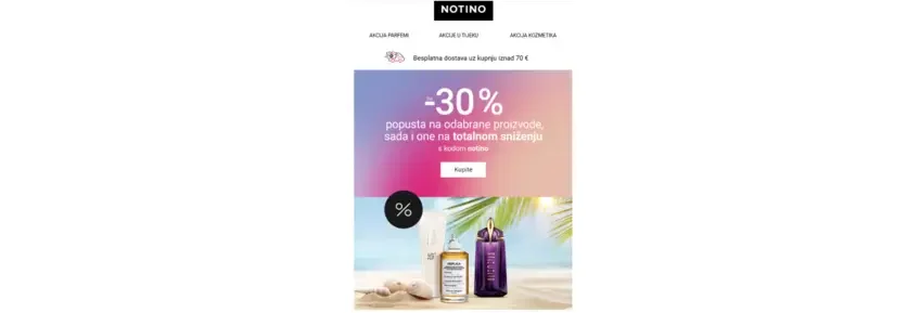 Notino email popusti