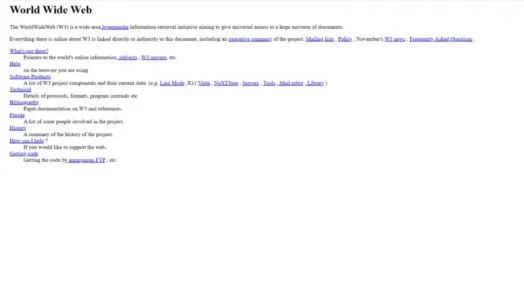 Prva web stranica izgled