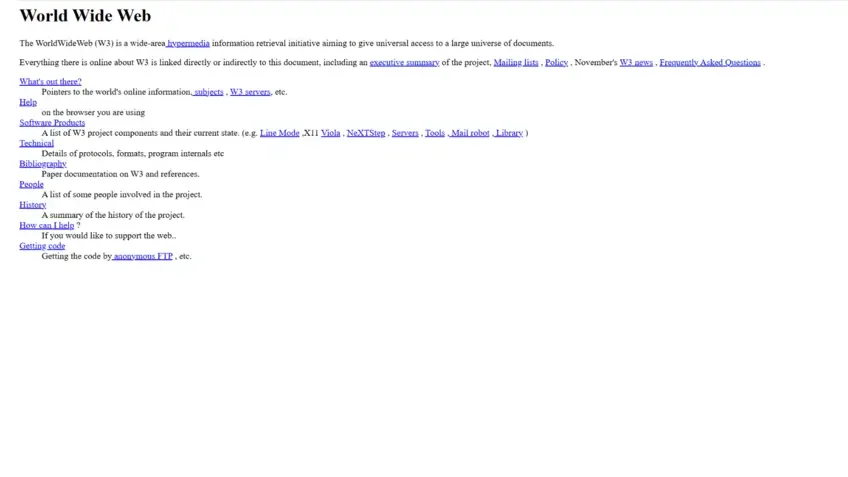 Prva web stranica izgled