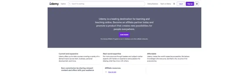 Udemy Affiliate Program