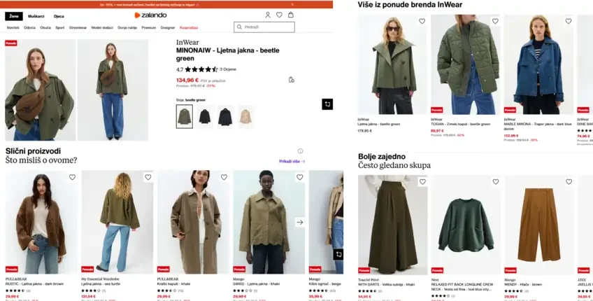 Zalando preporuke proizvoda