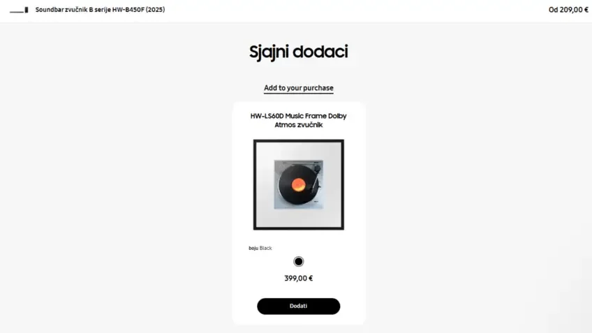 Samsung soundbar zvučnik 